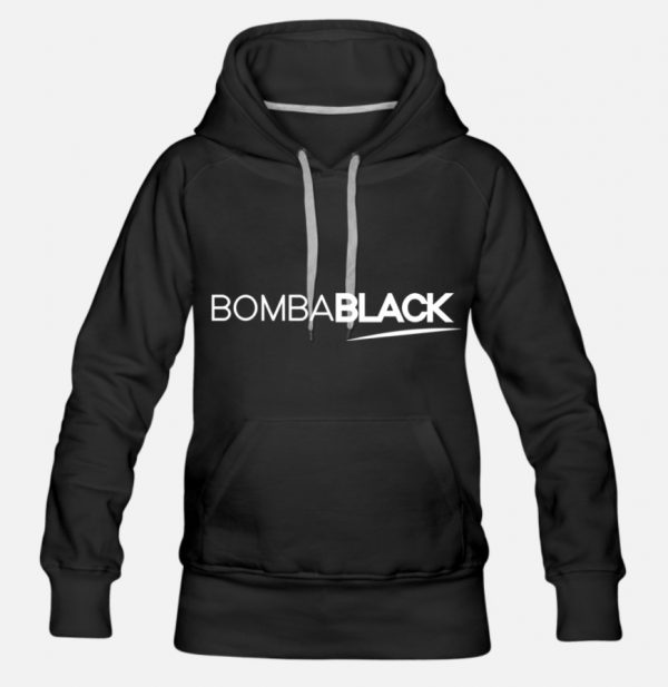 B.Black Premium Black Hooded Sweatshirt (Face)