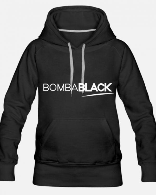 B.Black Premium Black Hooded Sweatshirt (Face)