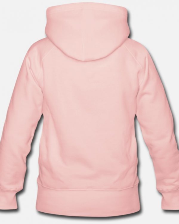 B.Black Premium Pink Hooded Sweatshirt (Back)