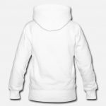 B.Show Premium White Hooded Sweatshirt (Back)