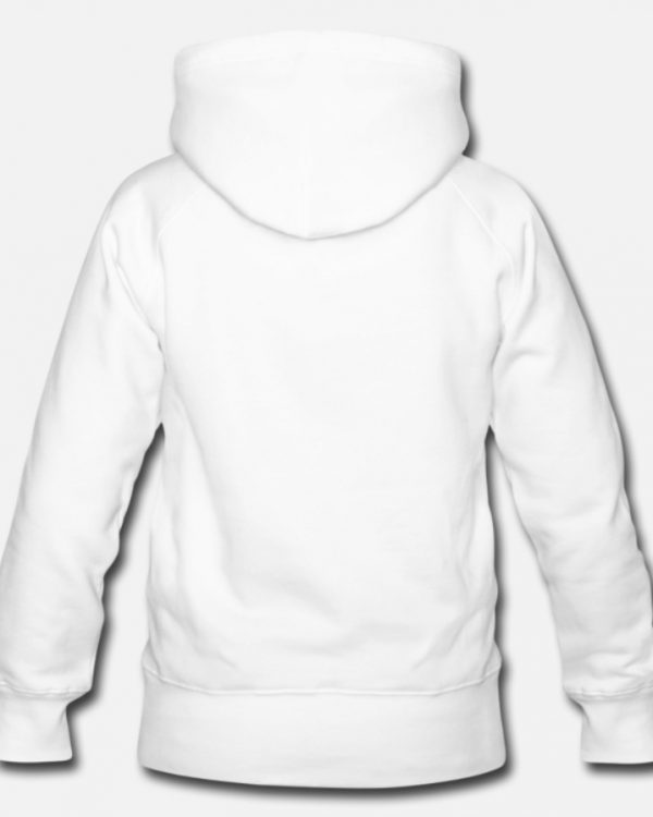 B.Show Premium White Hooded Sweatshirt (Back)