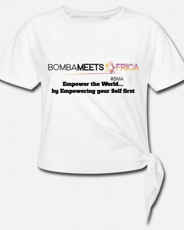 BMA Knotted White Woman T-Shirt (Face)