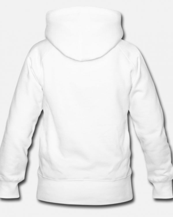 BMA Premium White Hooded Sweatshirt (Back)
