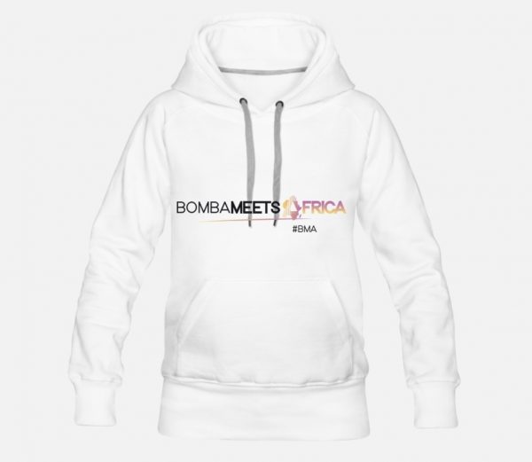 BMA Premium White Hooded Sweatshirt (Face)