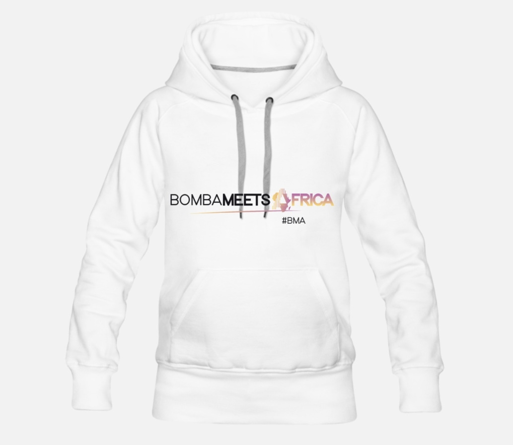 BMA Premium White Hooded Sweatshirt (Face)